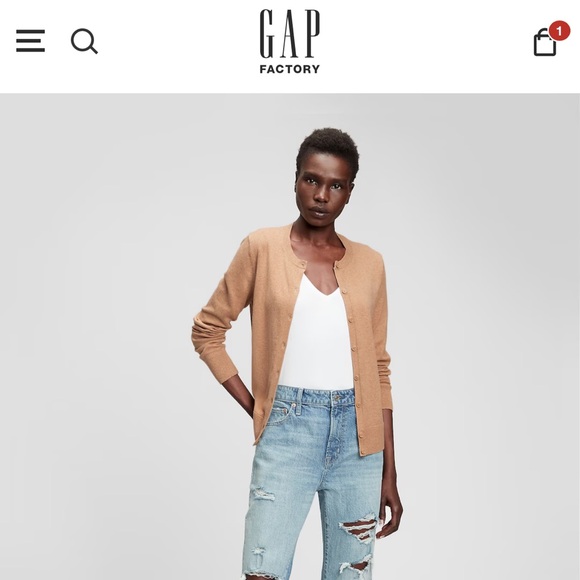 NWT - Gap Factory Crewneck Cardigans - Multiple Colors Available - Picture 2 of 9